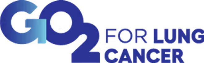 GO2 For Lung Cancer logo.