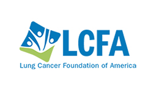 LCFA Lung Cancer Foundation of America logo.