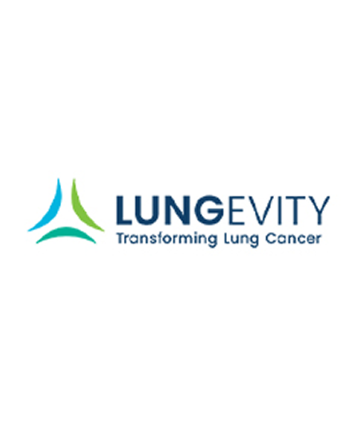 Lungevity Transforming Lung Cancer logo.